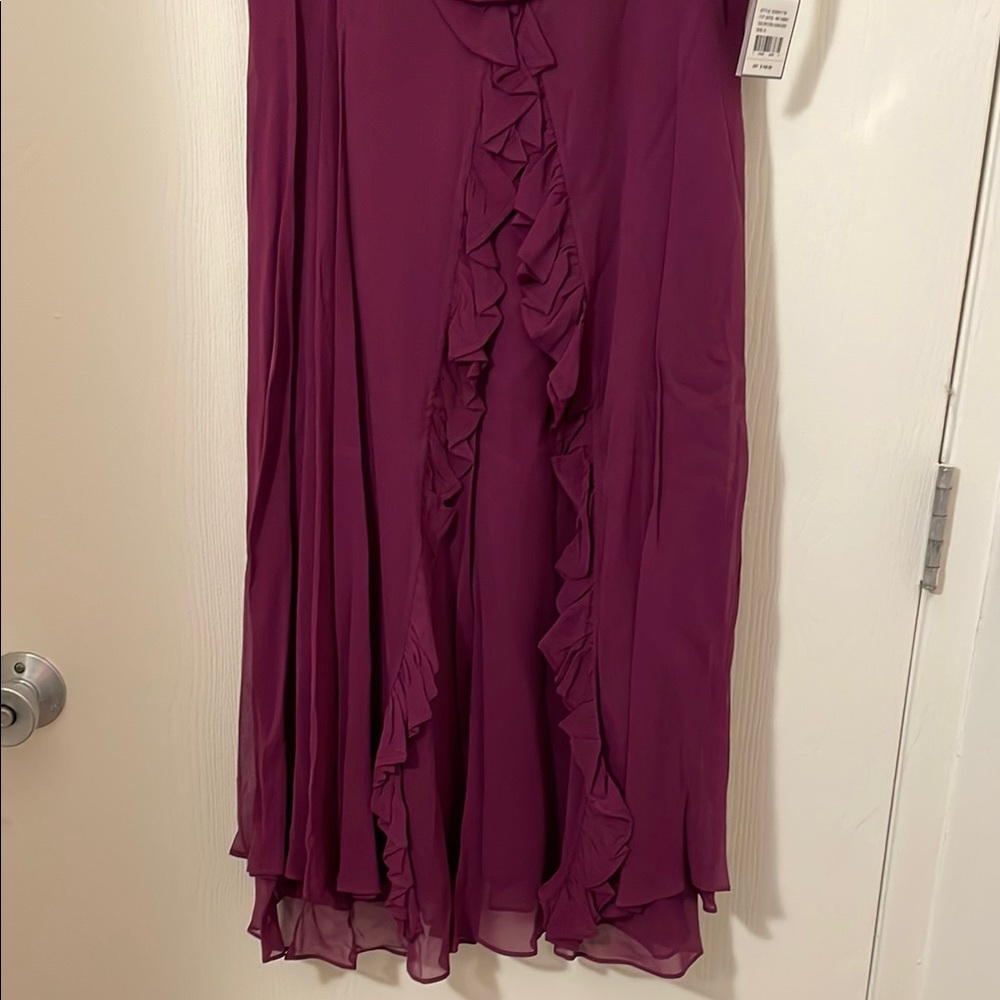 Donna Ricco Purple Ruffle Dress - Picture 3 of 8